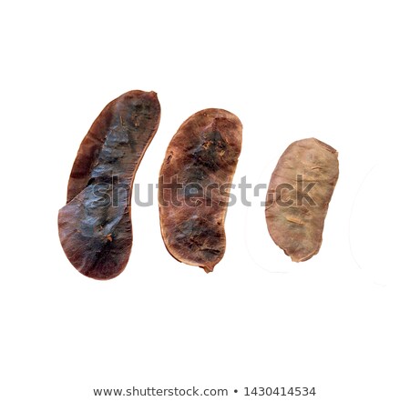 Stock foto: Pods Of Acacia And Coffee Grains