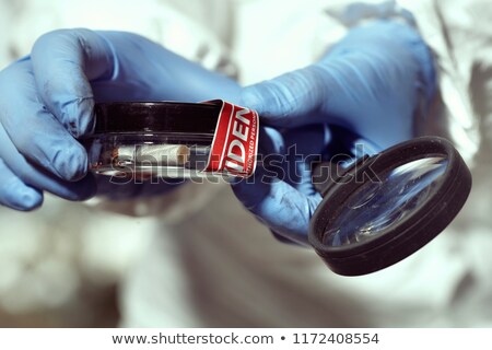 Stok fotoğraf: Police Collect Dna Evidence