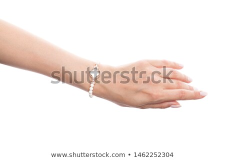 Сток-фото: Womans Hand With The Bracelets