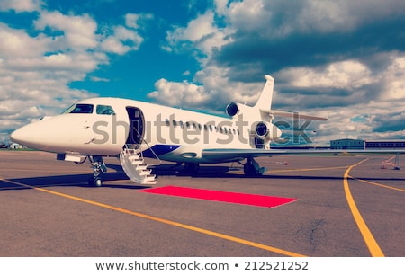 Zdjęcia stock: White Reactive Private Jet