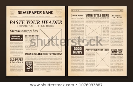 Stock foto: Newspaper Vector