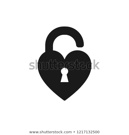 Сток-фото: Heart With Lock Symbol