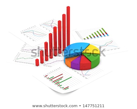 Stok fotoğraf: Orange Stats Bars