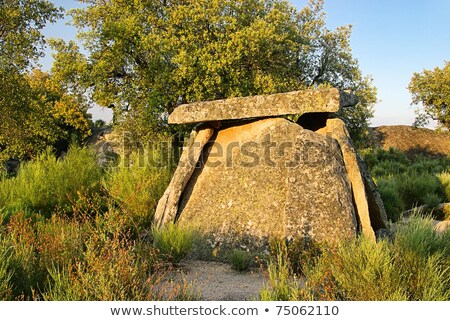 Valencia De Alcantara Dolmen Tapias ストックフォト © LianeM