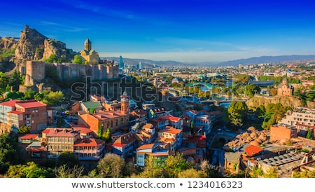 ストックフォト: Panoramic View Of Old Tbilisi