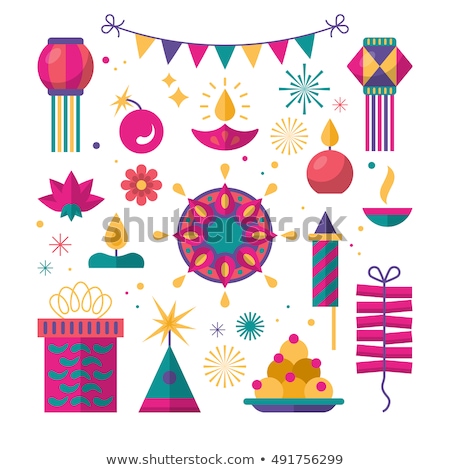 [[stock_photo]]: Diwali Indian Festival Icon