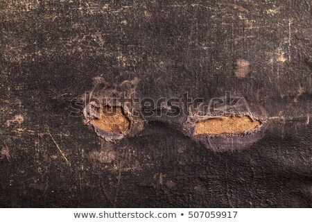 Stockfoto: Close Up Of An Old Canvas Suitcase