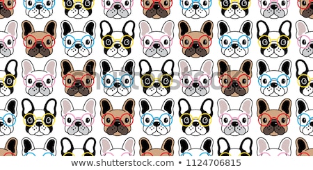 Stock foto: French Bulldog With Glasses
