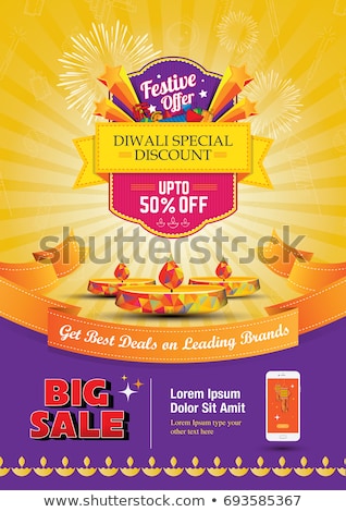 Foto d'archivio: Diwali Festival Flyer And Poster Background