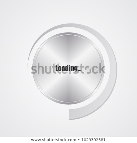 Stock photo: Special Metallic Volume Button With Chrome Texture Vector Desig