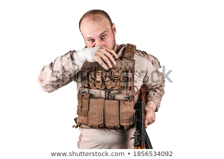 Stock photo: Soldier Ready For War Combat