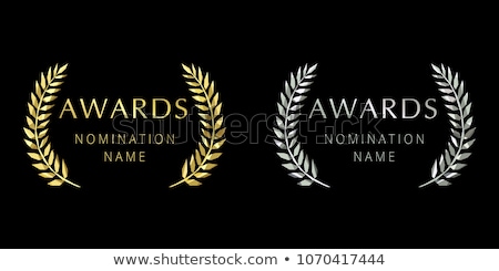 Foto stock: Awards Prizes Golden Icons Vector Illustration