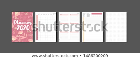 Foto stock: Calendar Sheets 2020