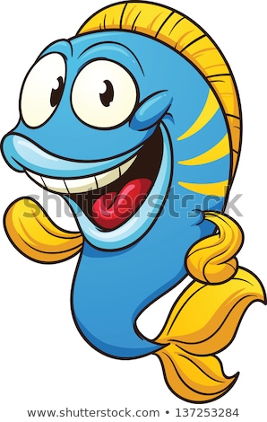Stock photo: Tropical Fish Cartoon Character Illustration