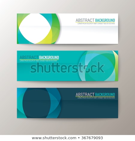 Stock fotó: Colorful Templates - Set Of Modern Abstract Horizontal Banners