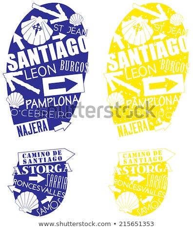 ストックフォト: Scallop Shell Iconic Symbol Of Camino De Santiago In Spain