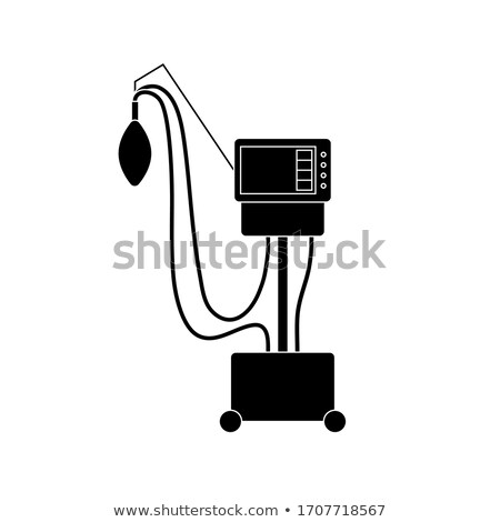 Stockfoto: Medical Breathing Apparatus Icon Vector Outline Illustration