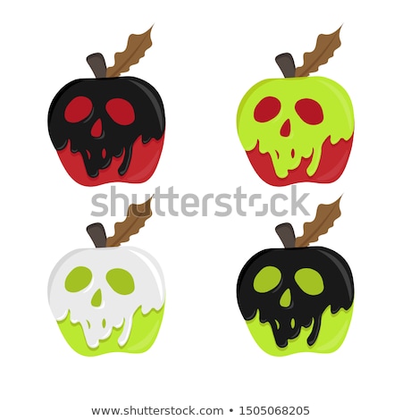 Foto stock: Witch With Poisened Apple