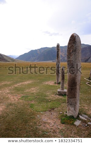 Zdjęcia stock: Three Granite Statues