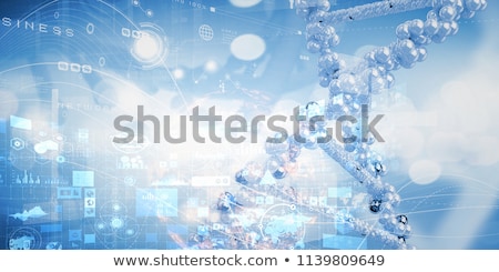 Foto stock: 3d Render Of Dna