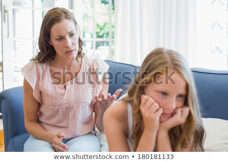 ストックフォト: Mother And Daughter Not Talking After Argument