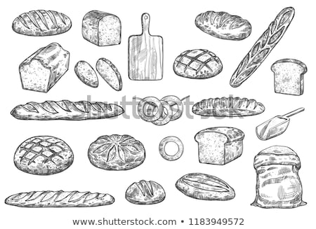 Сток-фото: Loaf Sketch Icon