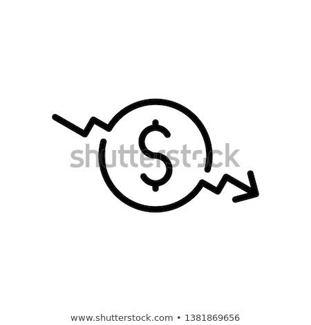 Foto stock: Business Failure Line Icon