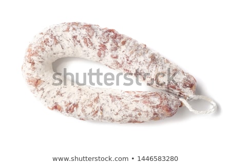 Stock photo: Sliced French Dry Sausage