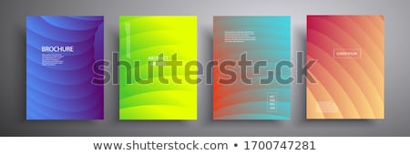 ストックフォト: Multicolored Wavy Halfton Background