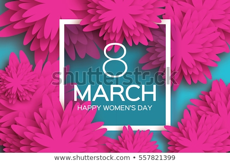 Foto stock: Lovely Happy Womens Day Flower Background