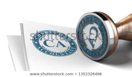 Foto stock: Chartered Accountant Certification