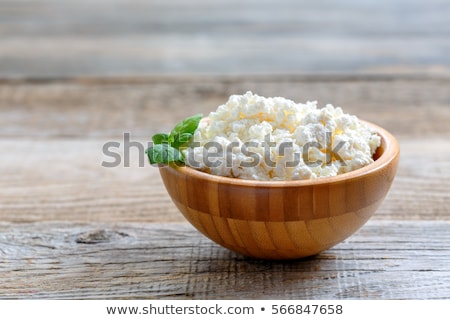 Foto d'archivio: Bowl With Homemade Cottage Cheese