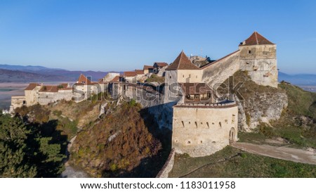 ストックフォト: Historic And Medieval Fortress Of Rasnov