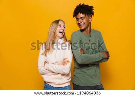 Zdjęcia stock: Photo Of Joyous Woman 16 18 With Dental Braces Smiling At Camera