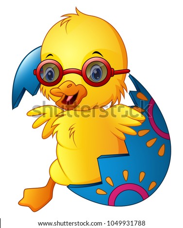 Foto stock: Cute Blue Bird With Sunglasses Cartoon Character Showing A Dollar Bill
