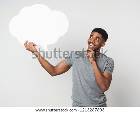 Stock photo: People With White Speech Bubbles With American And Great Britain Flags English Language Conceptual