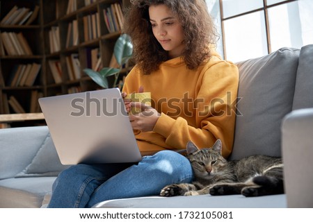 Stock photo: Teen Girl With A Kitty