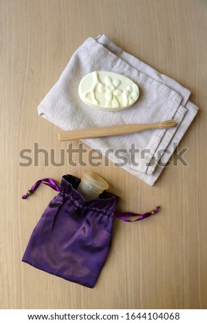 Zdjęcia stock: Feminine Hygiene Product - Menstrual Cup On A Wooden Background