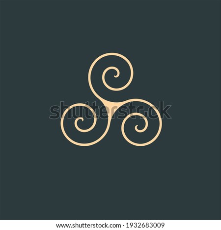 Stock foto: Geometric Triangle Unity Or Trinity Abstract Logo Design Technology Business Identity Concept Crea