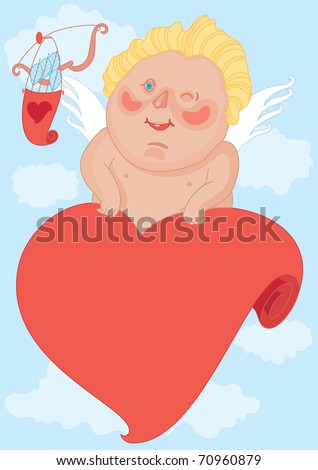 Cupid Who Winks Stock foto © Ecelop