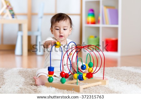 Stock fotó: Baby With Toy