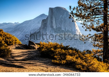 Foto stock: Glacier Point In Yosemite National Park