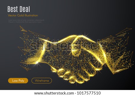 [[stock_photo]]: Handshaking Business Person In Office With Network Effect Concept Of Teamwork And Partnership Doub