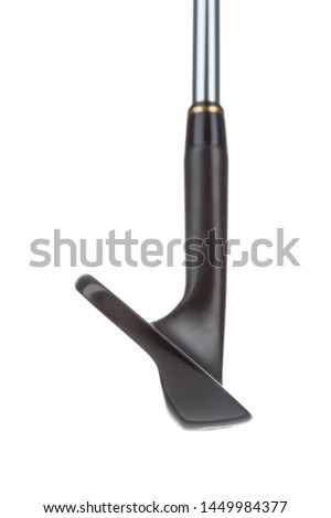 Foto stock: 52 Degree Loft Angle Golf Club Wedge Iron Isolated On A White Ba