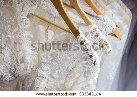 Stock fotó: özelkép · az · esküvői · ruha · részlete