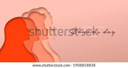[[stock_photo]]: Happy International Women S Day 8th March Greetings Background