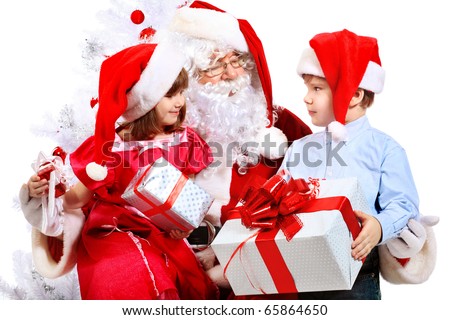 Stock foto: Portrait Of Happy Joyful Child In White Clothes Over Tree Flowers Blossom Background Family Playing