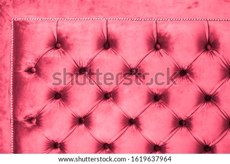 Stock fotó: Pink Luxury Velour Quilted Sofa Upholstery With Buttons Elegant