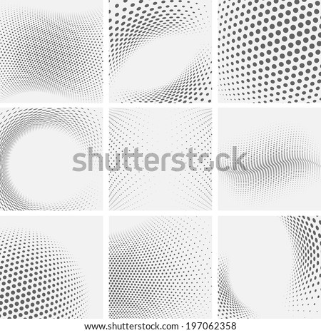 Stock fotó: Halftone Pattern Set Of Dots Dotted Texture Overlay Grunge Template Distress Linear Design Fade