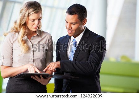 Stock fotó: Image Of Caucasian Man 30s In Business Suit Holding Black Cell P